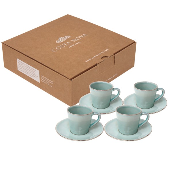 Gift set 4 tasses  caf et soucoupes NOVA