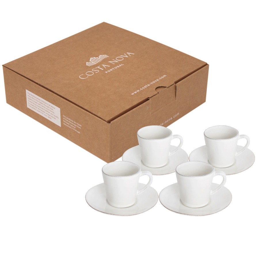 Gift Set 4 Tasses  Caf et Soucoupes Nova