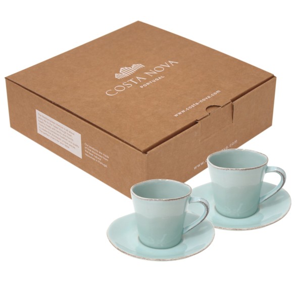 GIFT 2 TEA CUPS AND SAUCERS 0.19 L NOVA