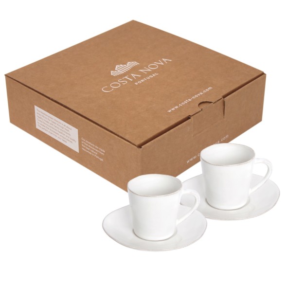 GIFT 2 TEA CUPS AND SAUCERS 0.19 L NOVA