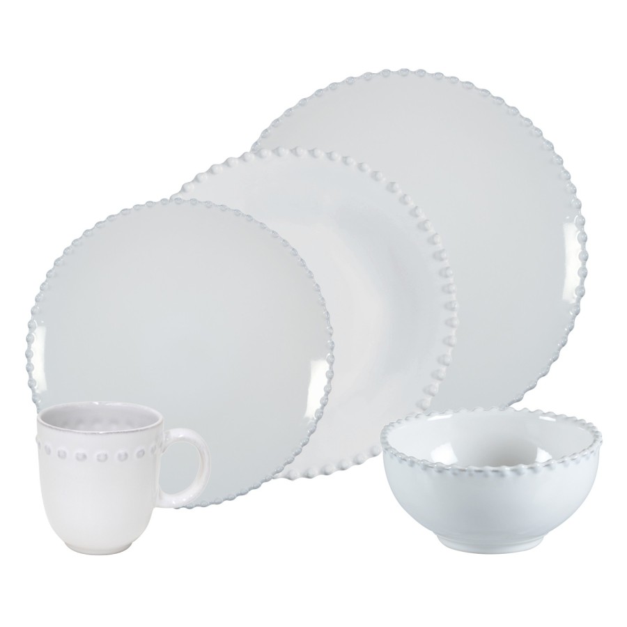 30 Piece Place Setting with Pasta Plate Pearl