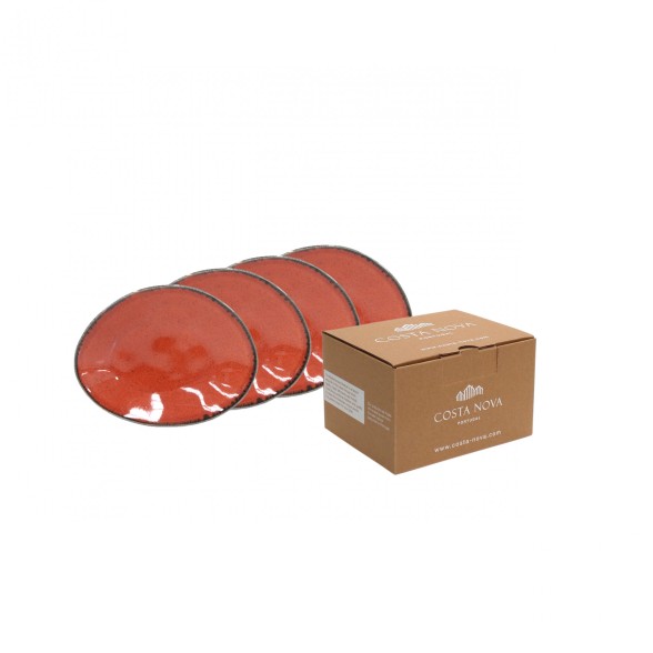 Gift set 4 assiettes ovale RIVIERA