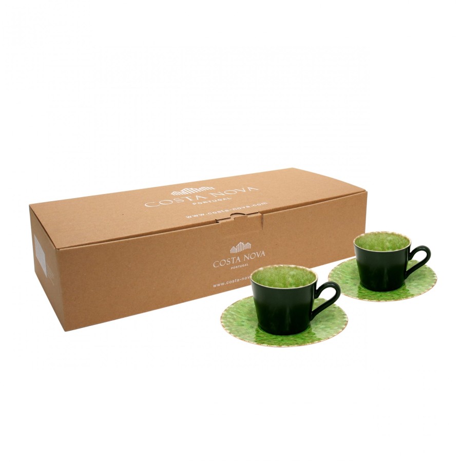 Gift set 2 tasses  th et soucoupes RIVIERA