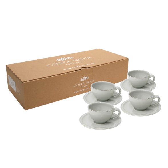 Gift set 4 tasses  caf et soucoupes FRISO