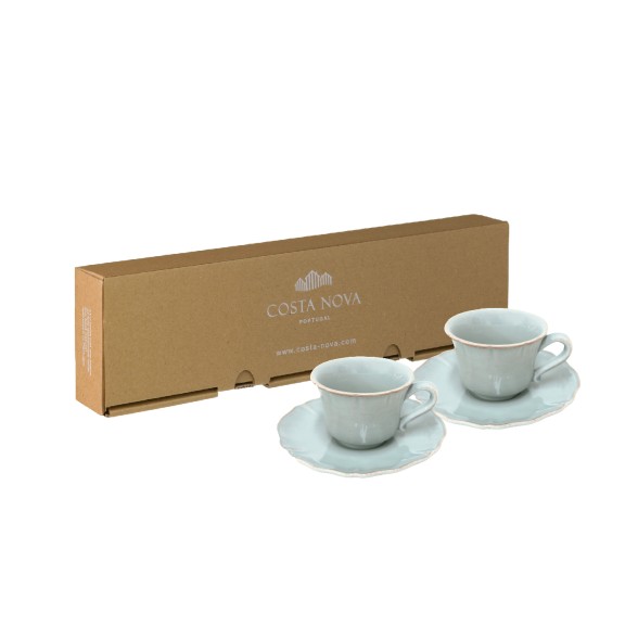 GIFT 2 TEA CUPS AND SAUCERS 0.22 L ALENTEJO