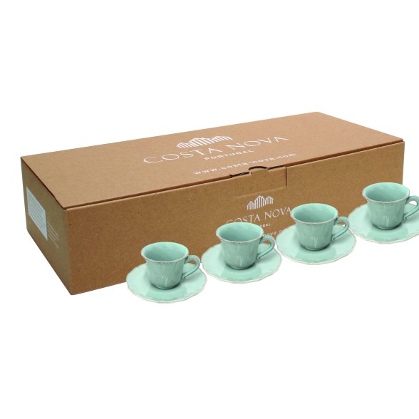 Gift Set 4 Tasses  Caf et Soucoupes Alentejo