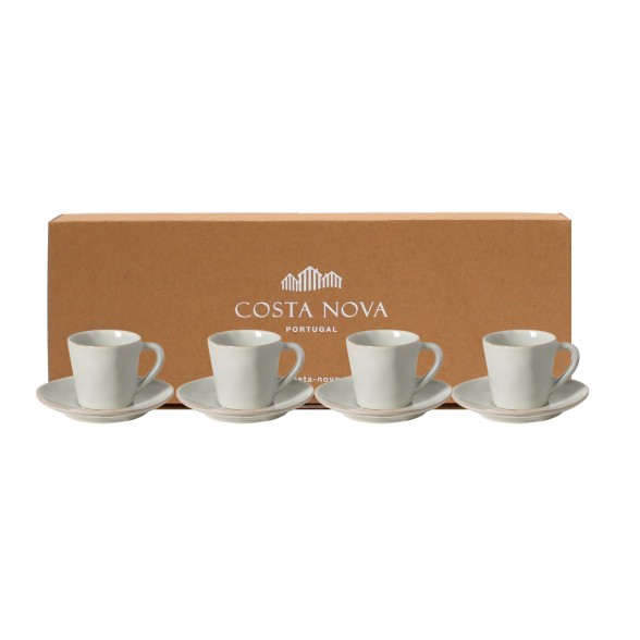 Gift 4 Coffee Cup and Saucers Nova