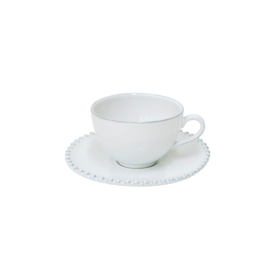 Tea Cup and Saucer Pearl