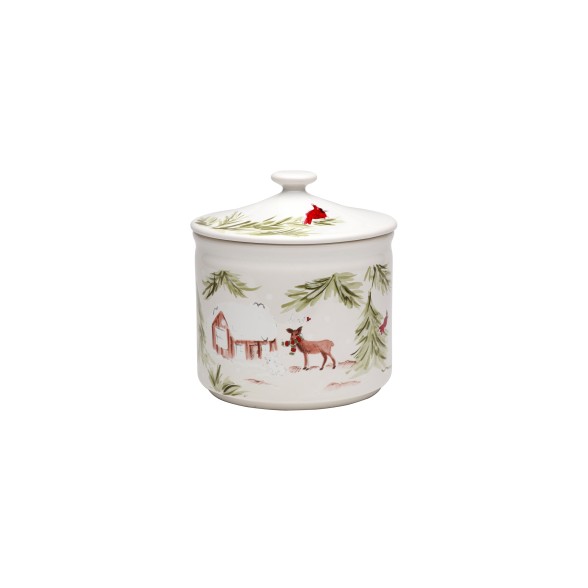 Canister with Lid Deer Friends by Casafina