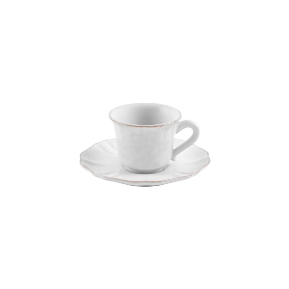 Coffee Cup and Saucer Impressions by Casafina