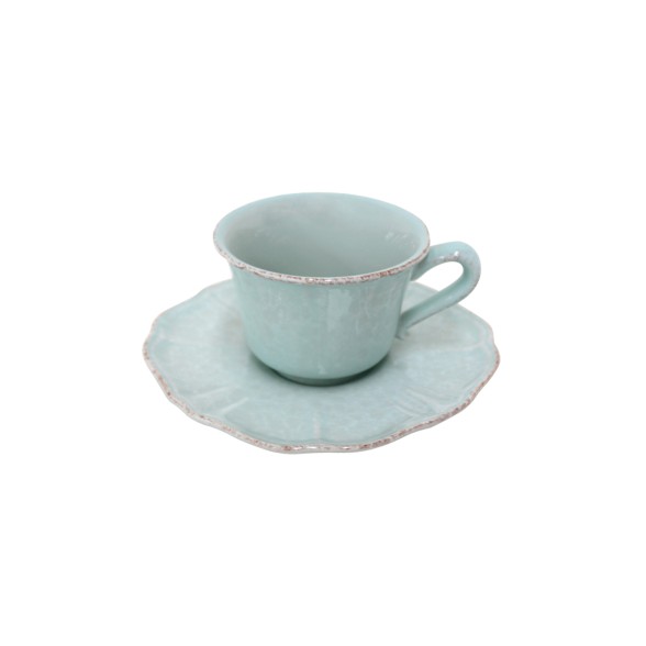 Tea Cup and Saucer Impressions by Casafina