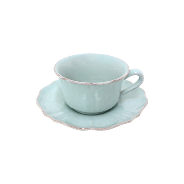 Jumbo Cup And Saucer Impressions by Casafina