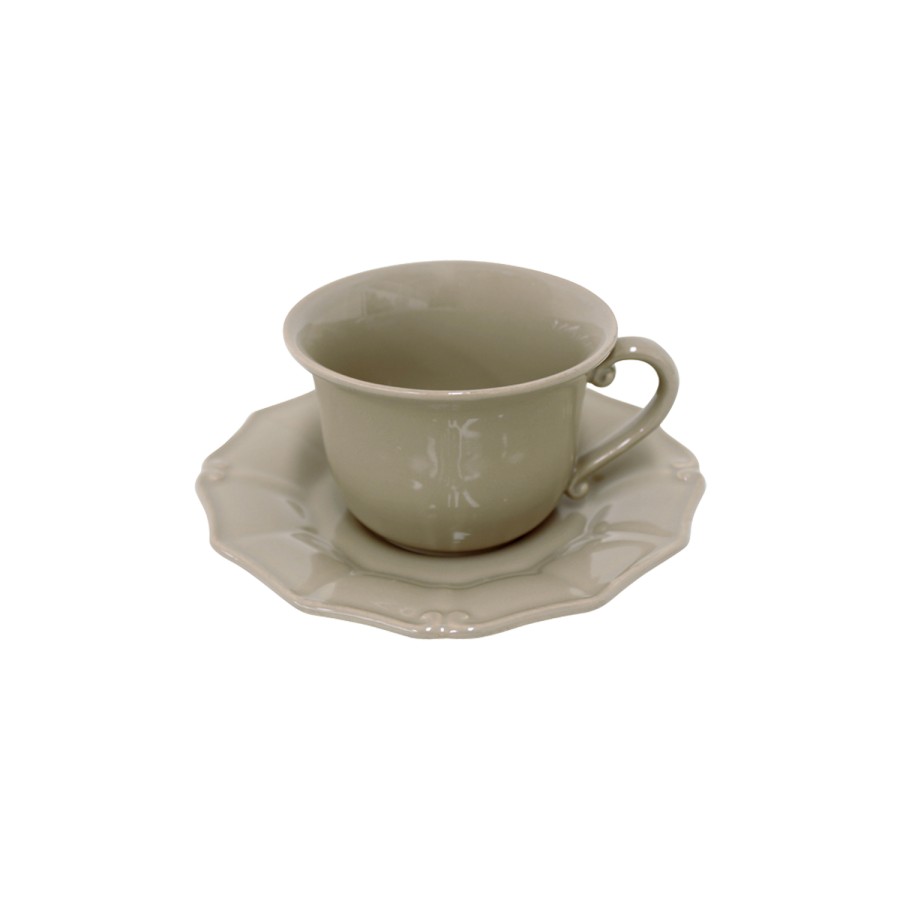 Tea Cup and Saucer Vintage Port by Casafina