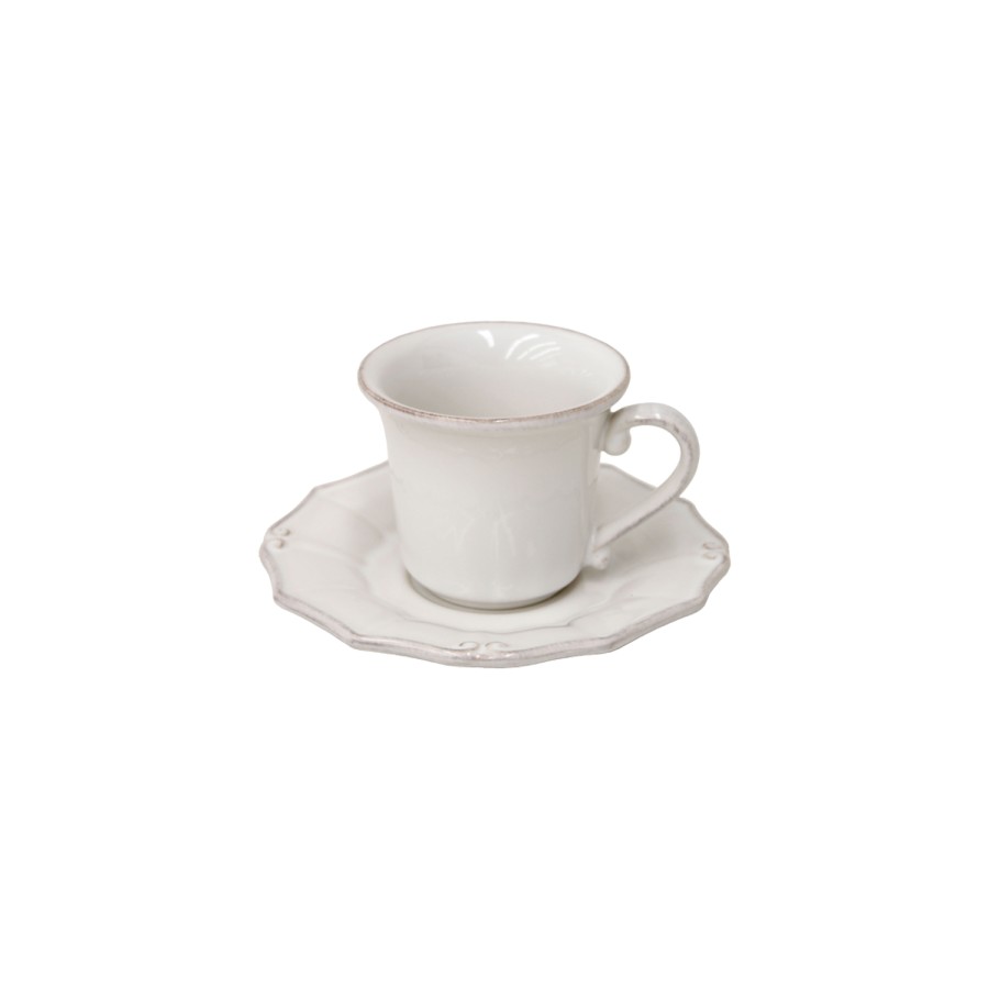 Coffee Cup and Saucer Vintage Port by Casafina