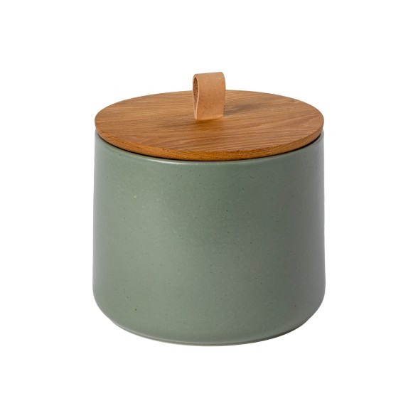 Large Canister 20 with Oak Wood Lid Pacifica by Casafina