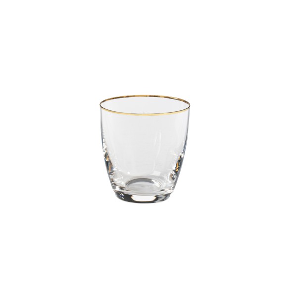 Set 6 Tumblers with Golden Rim Sensa by Casafina