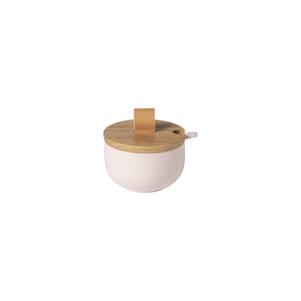 Sugar Bowl with Spoon and Wood Lid Pacifica by Casafina