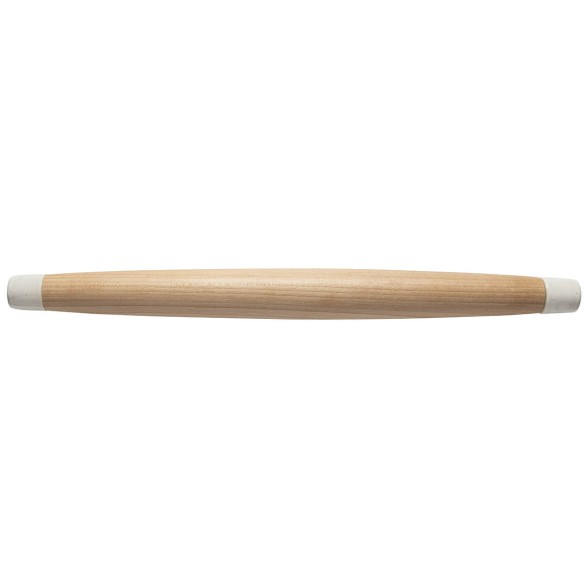 Beechwood Rolling Pin with Ceramic Edges Beech Collection by Casafina