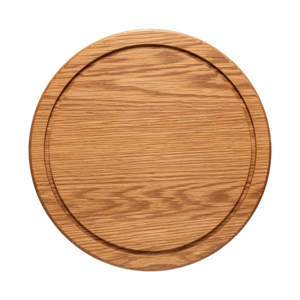 Oak Wood Round Cutting / Lid with Groove Scotia by Casafina