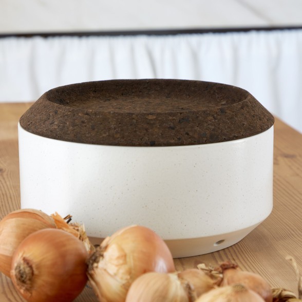 Onion Canister with Smoked Cork Lid Modern Storage by Casafina