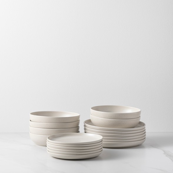 18 Pieces Place Setting with Pasta Plate Pacifica by Casafina