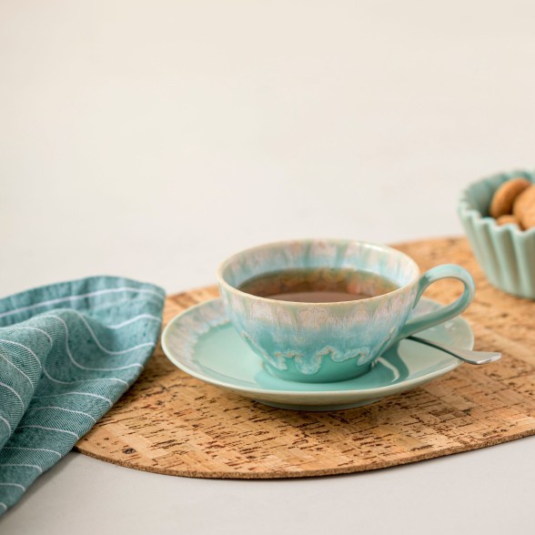 Tea Cup and Saucer Taormina by Casafina