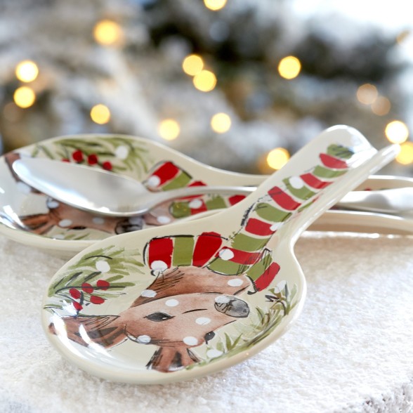 Spoon Rest Deer Friends by Casafina