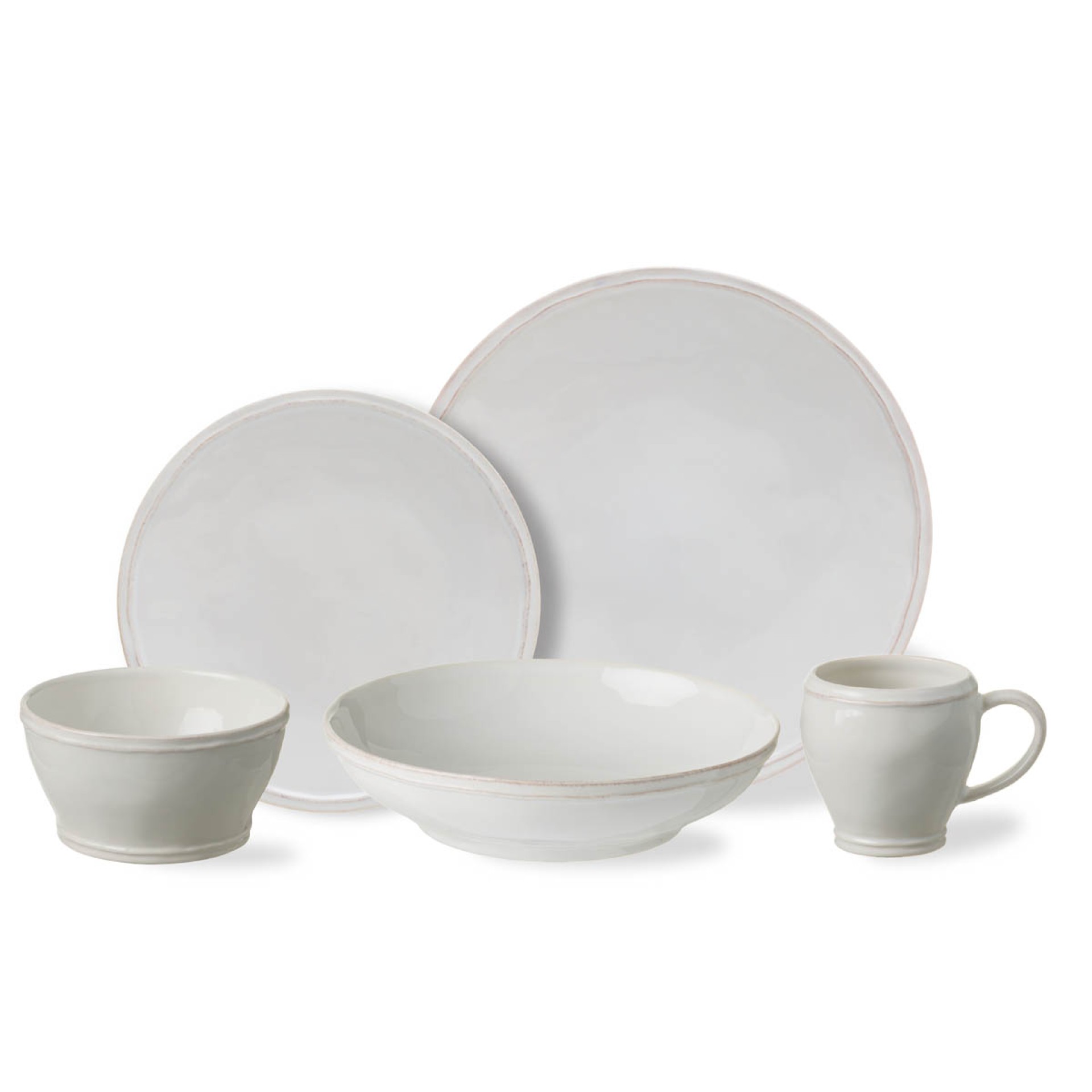 Set Table 30 Pices avec Tasse Fontana by Casafina