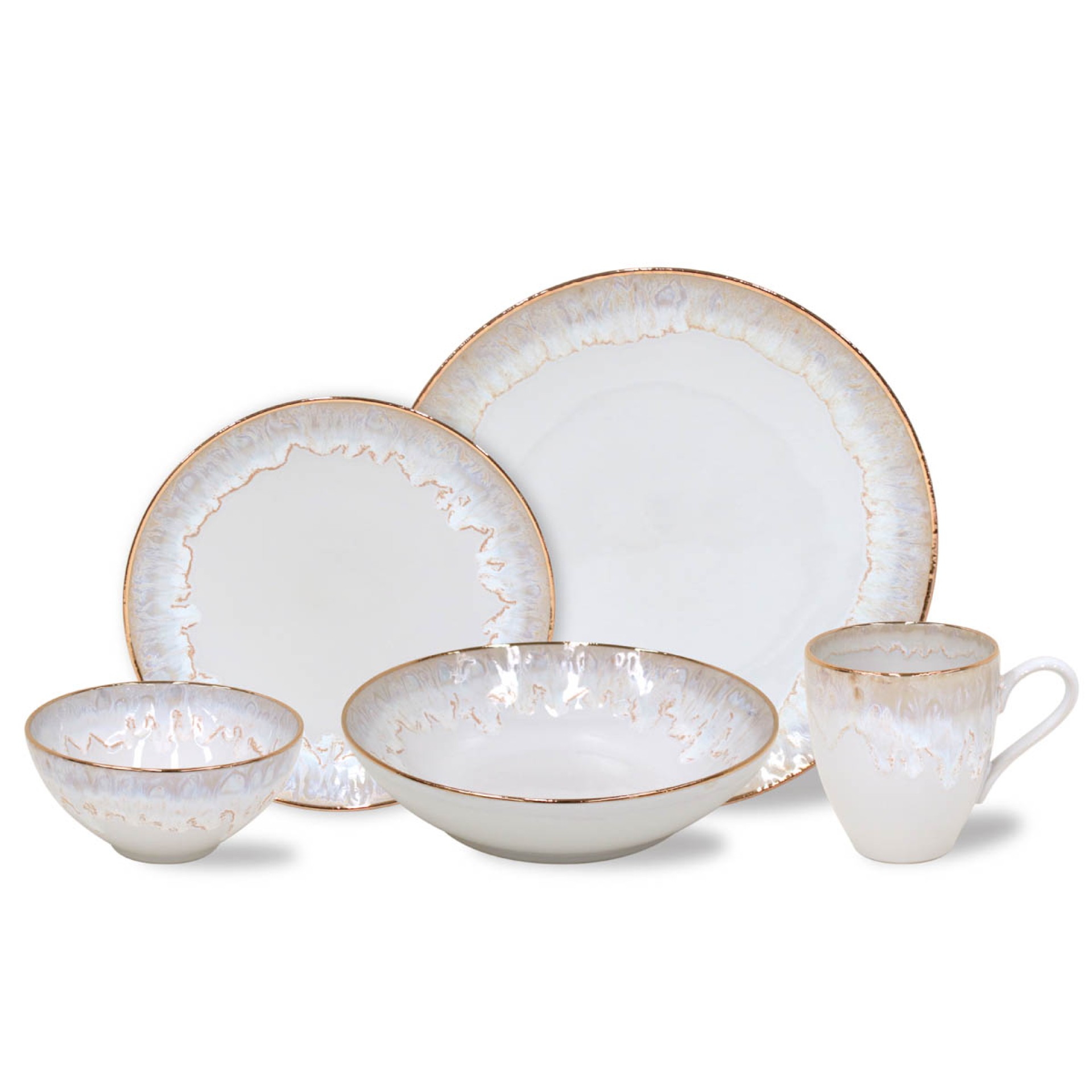 Set Table 30 Pices avec Tasse Taormina by Casafina