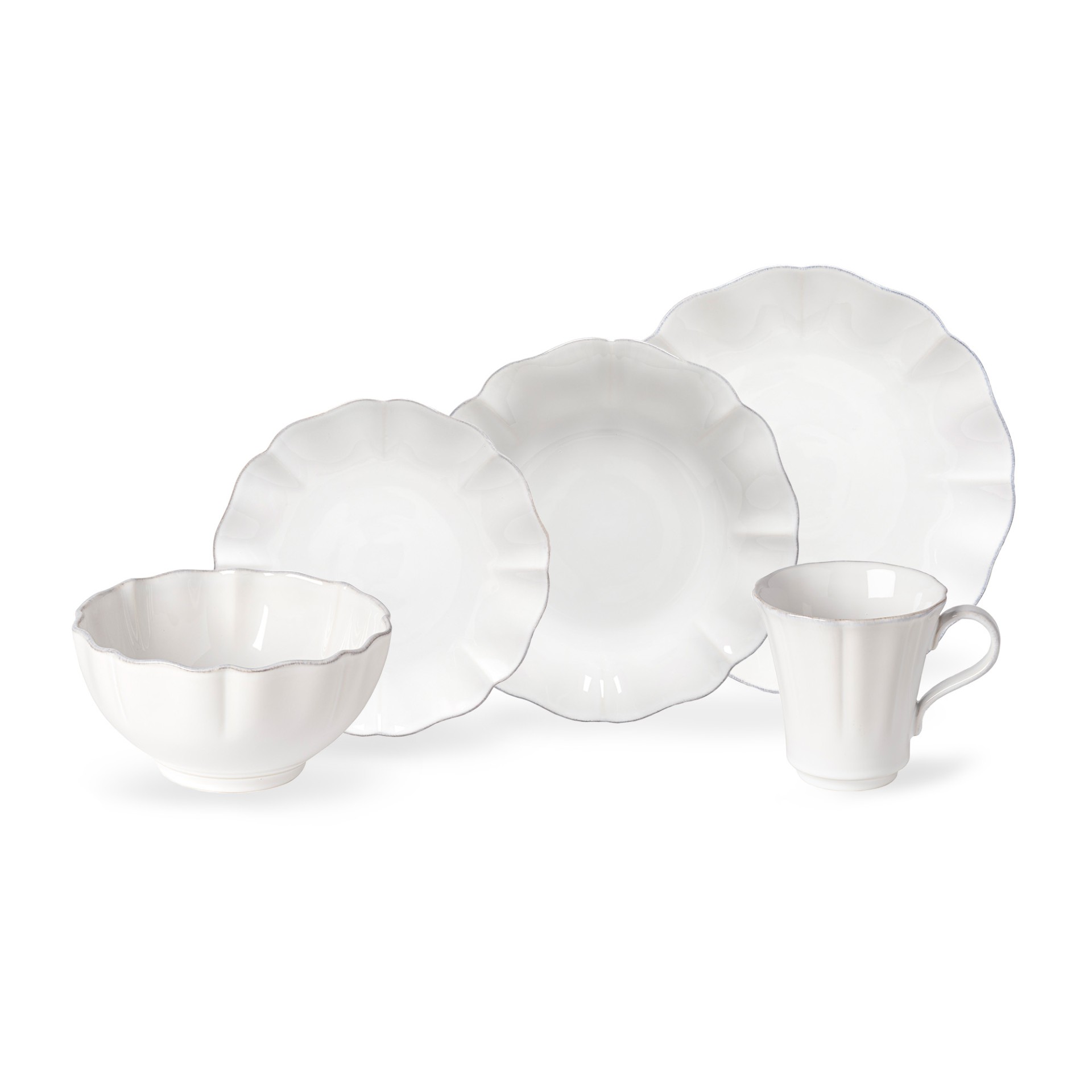 30 Piece Place Setting with Mug Rosa