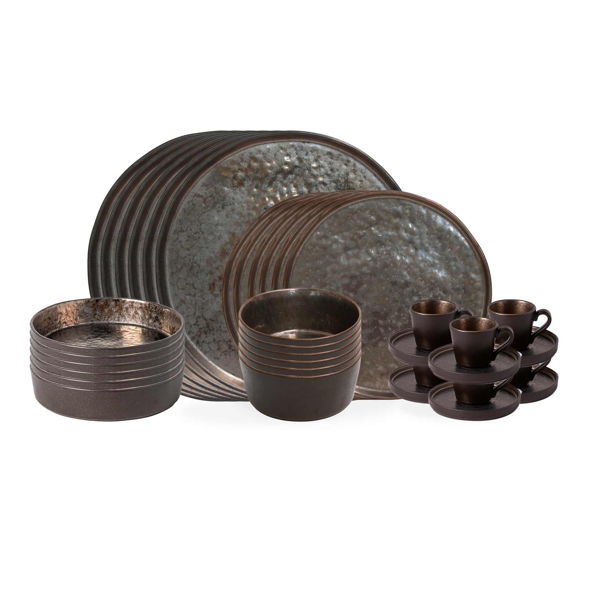 Set Table 30 Pices avec Tasse et Soucoupe  Caf Lagoa