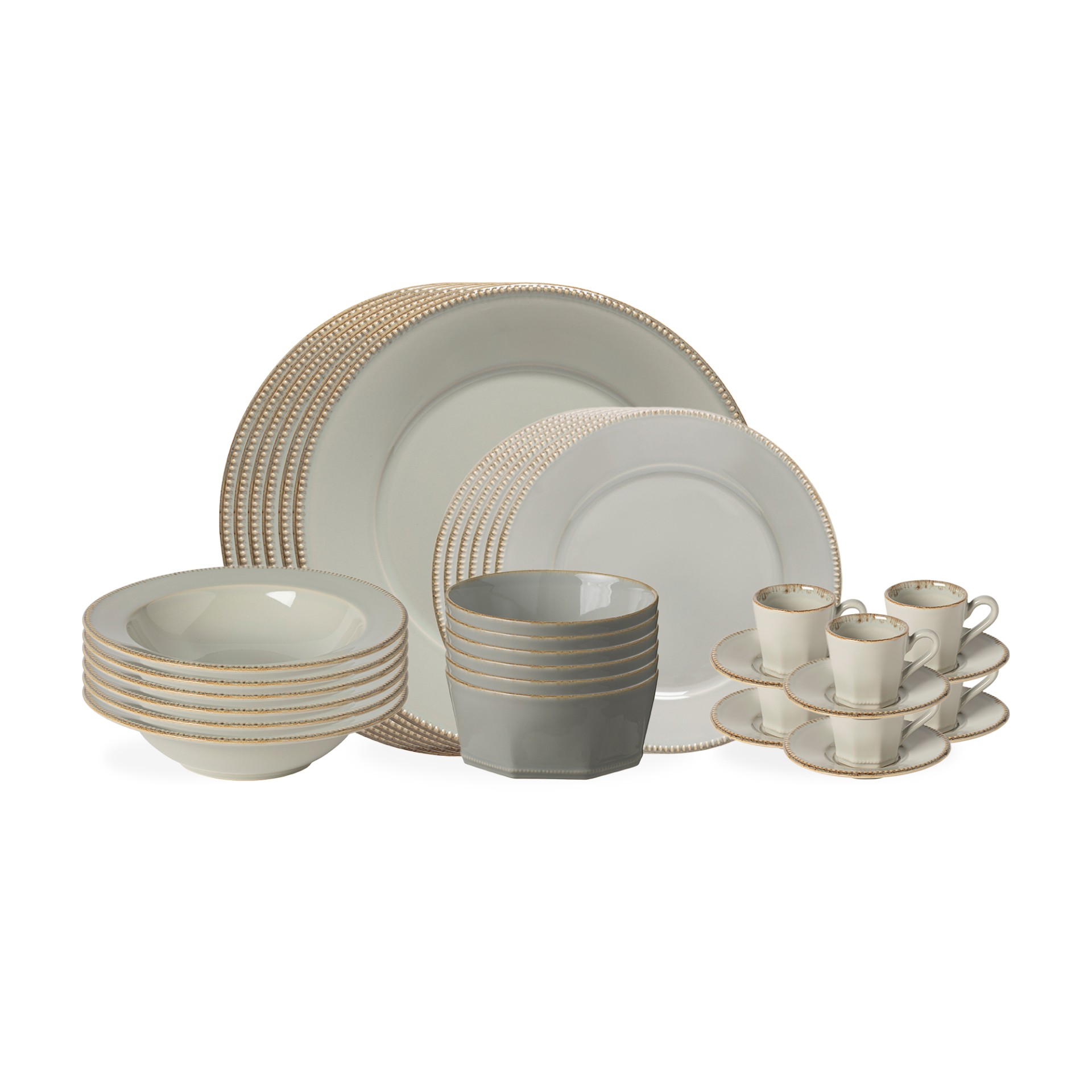 30-piece Dinnerware Set with Coffee Cup Luzia