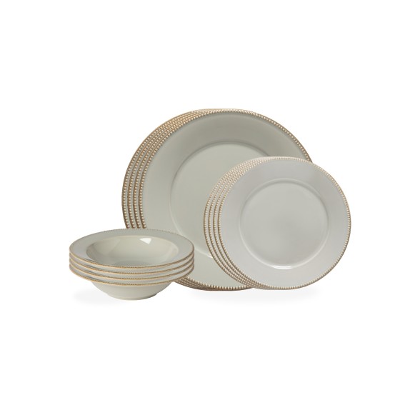 12-piece Dinnerware Set with Pasta Plate Luzia