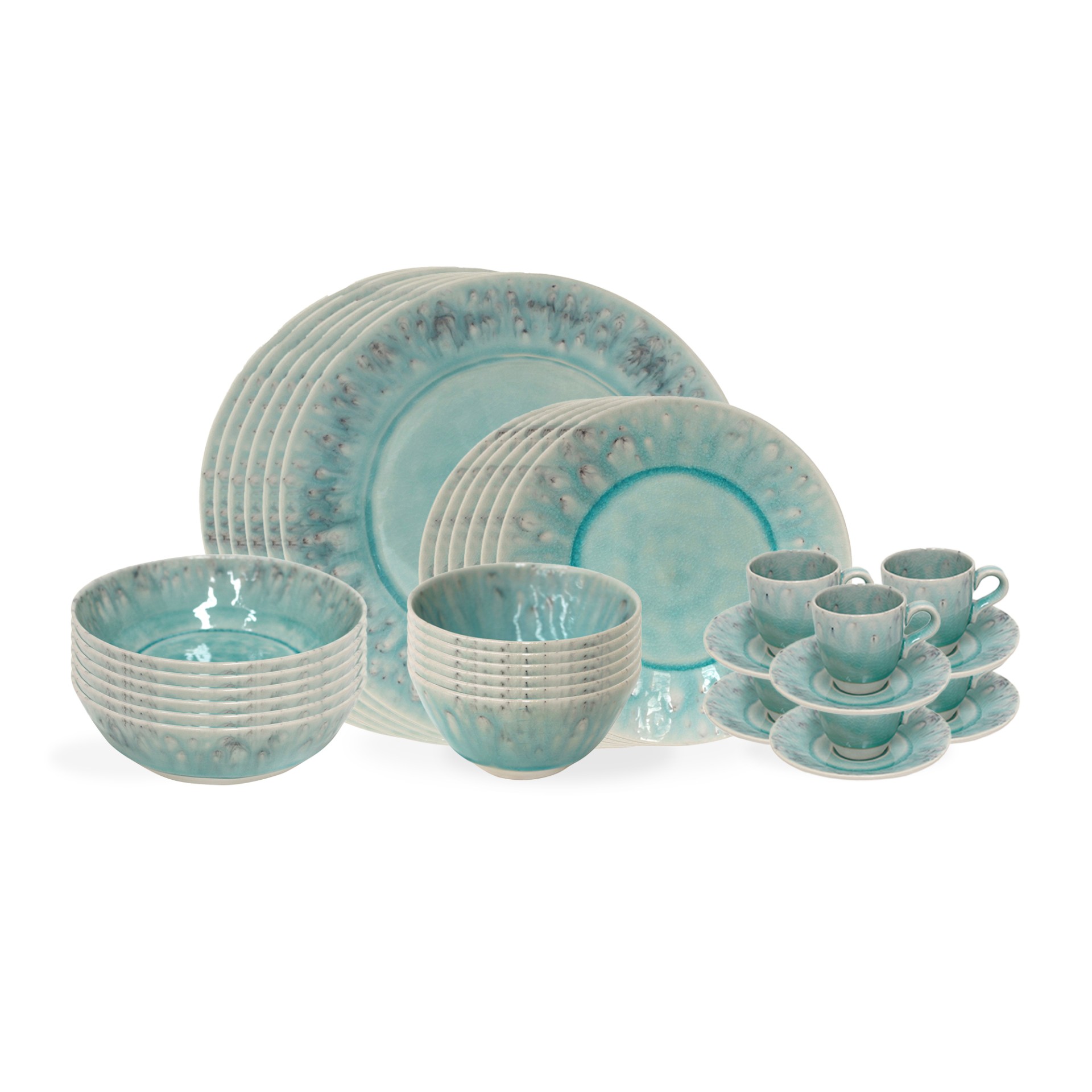 30-piece Dinnerware Set with Coffee Cup Madeira