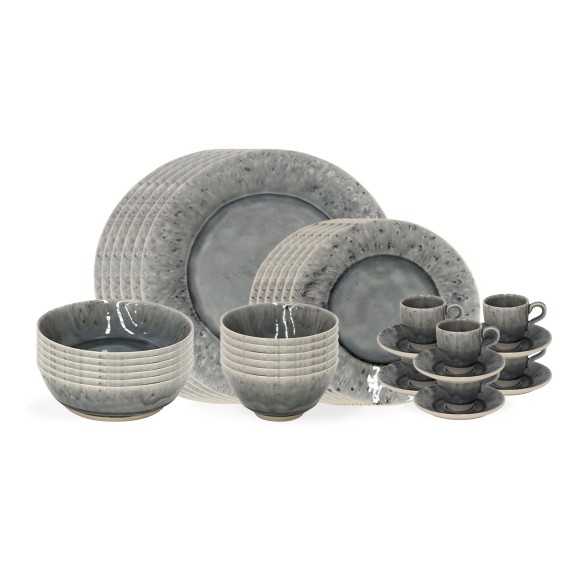 Set Table 30 Pices avec Tasse et Soucoupe  Caf Madeira