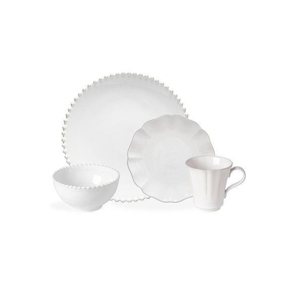 4 Piece Place Setting Pearl & Rosa