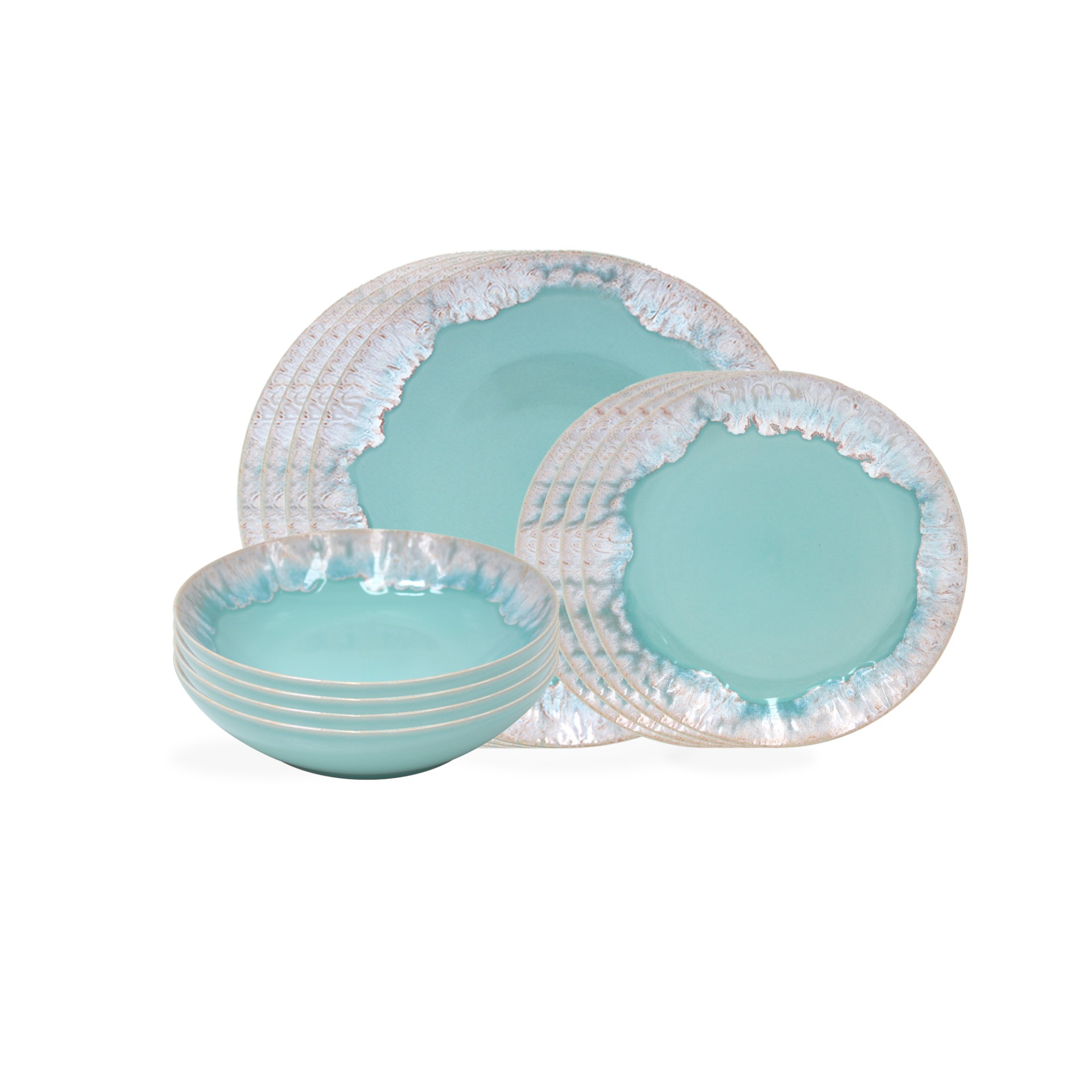 12 Piece Place Setting with Pasta Plate Taormina by Casafina