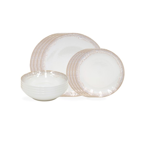 12-piece Dinnerware Set with Pasta Plate Taormina by Casafina