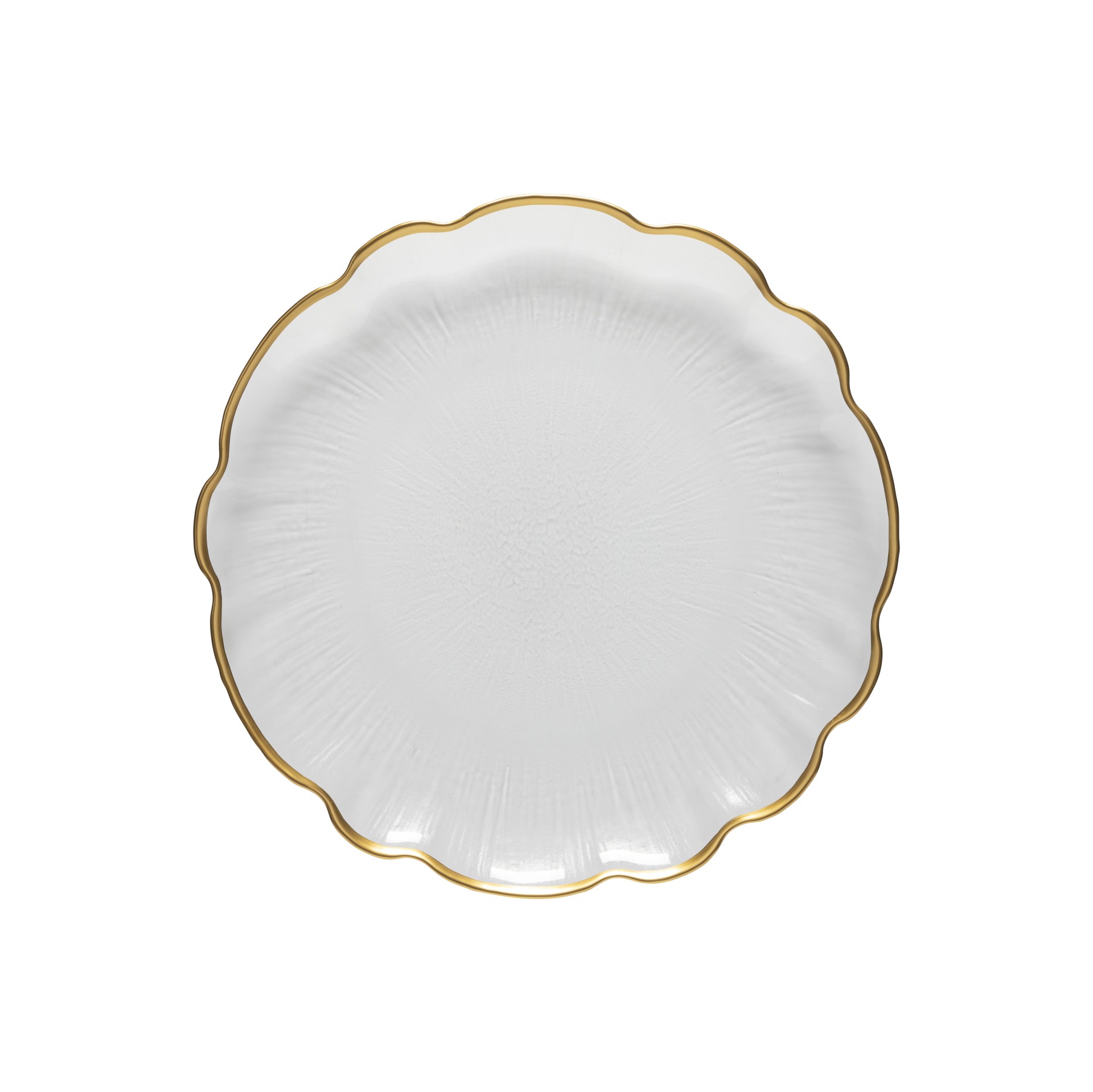 Glass Rimmed Dinner Plate Francesca by Casafina