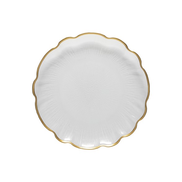 Glass Rimmed Dinner Plate Francesca by Casafina