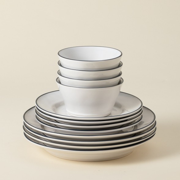 12-piece Dinnerware Set with Bowl Beja