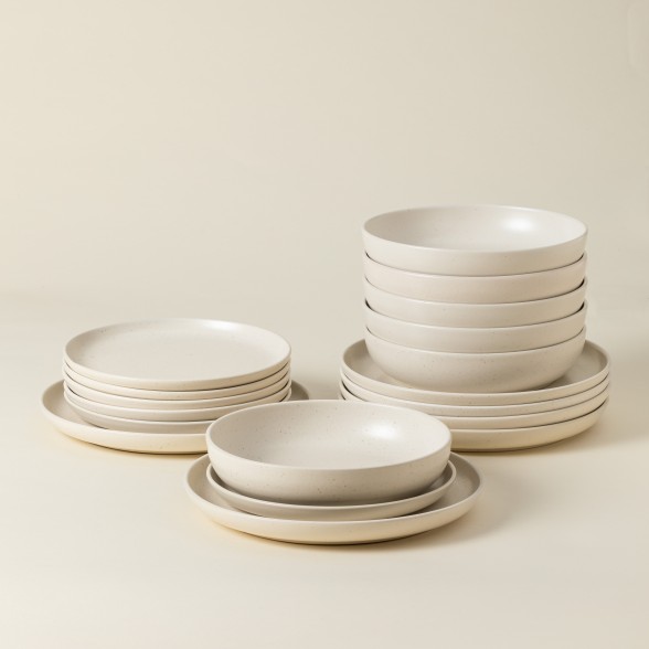 18-piece Dinnerware Set with Pasta Plate Pacifica, Casafina by COSTA NOVA