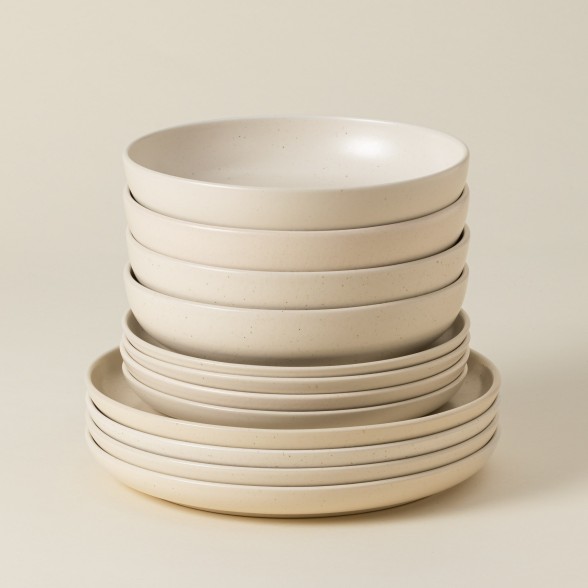 12-piece Dinnerware Set with Pasta Plate Pacifica, Casafina by COSTA NOVA