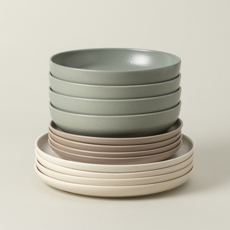 12-piece Dinnerware Set with Pasta Plate Pacifica, Casafina by COSTA NOVA