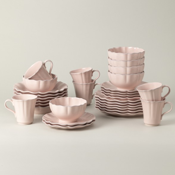 30-piece Dinnerware Set with Mug Rosa