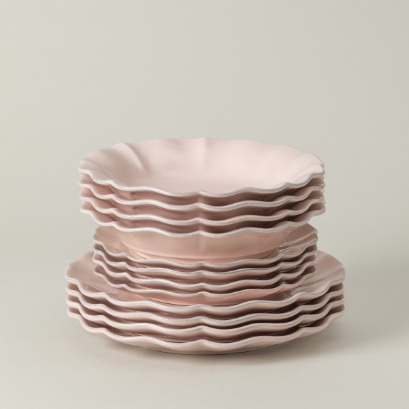 12-piece Dinnerware Set with Pasta Plate Rosa