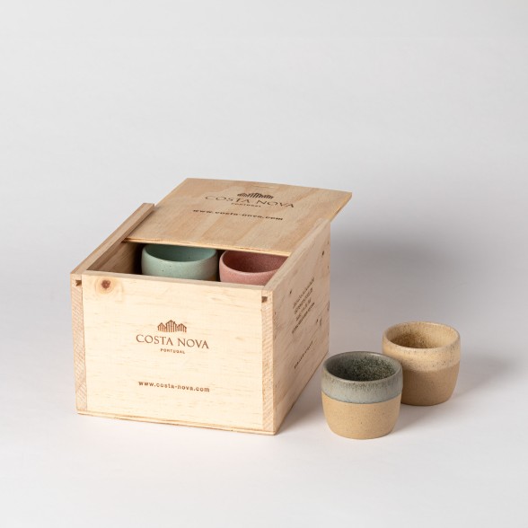 Caixa Gift Copos Espresso Arenito